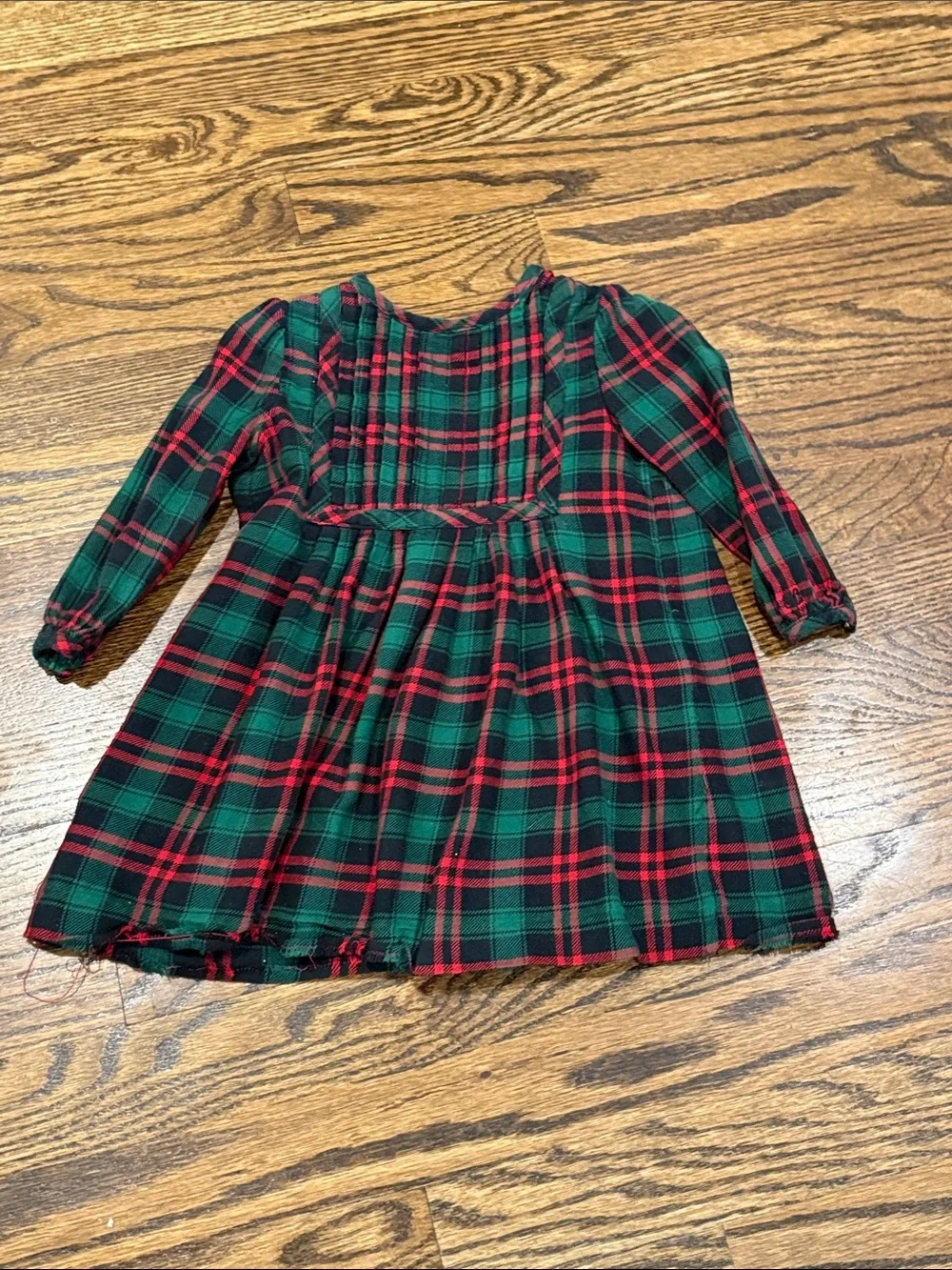 Ralph Lauren Red and Green Plaid Toddler Dress
